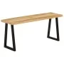 Bench with natural edge in solid mango wood 105 cm by , Banks - Ref: Foro24-372756, Price: 88,39 €, Discount: %