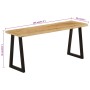Banco con borde natural de madera de mango maciza 105 cm de , Bancos - Ref: Foro24-372756, Precio: 89,72 €, Descuento: %
