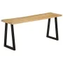 Bench with natural edge in solid mango wood 105 cm by , Banks - Ref: Foro24-372756, Price: 88,39 €, Discount: %