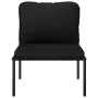 6-teiliges Gartenmöbel-Set mit schwarzen PVC-Kissen von vidaXL, Gartensets - Ref: Foro24-48588, Preis: 359,70 €, Rabatt: %