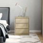 SAUDA Nachttisch aus massivem Kiefern-Eichenholz 44x35x56 cm von , Nachttische - Ref: Foro24-377594, Preis: 78,98 €, Rabatt: %