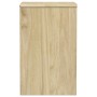 SAUDA bedside table solid pine oak wood 44x35x56 cm by , Nightstands - Ref: Foro24-377594, Price: 78,98 €, Discount: %