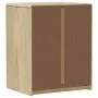 SAUDA bedside table solid pine oak wood 44x35x56 cm by , Nightstands - Ref: Foro24-377594, Price: 77,84 €, Discount: %