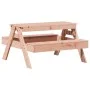 Douglas solid wood children's picnic table 88x97x52 cm by , Garden tables - Ref: Foro24-832599, Price: 72,84 €, Discount: %