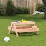 Douglas solid wood children's picnic table 88x97x52 cm by , Garden tables - Ref: Foro24-832599, Price: 72,84 €, Discount: %