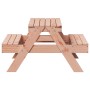 Douglas solid wood children's picnic table 88x97x52 cm by , Garden tables - Ref: Foro24-832599, Price: 73,46 €, Discount: %