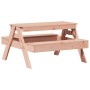 Douglas solid wood children's picnic table 88x97x52 cm by , Garden tables - Ref: Foro24-832599, Price: 73,46 €, Discount: %