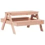 Douglas solid wood children's picnic table 88x97x52 cm by , Garden tables - Ref: Foro24-832599, Price: 72,84 €, Discount: %
