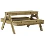 Children's picnic table impregnated pine wood 88x97x52 cm by , Garden tables - Ref: Foro24-832600, Price: 105,22 €, Discount: %