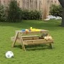Children's picnic table impregnated pine wood 88x97x52 cm by , Garden tables - Ref: Foro24-832600, Price: 105,22 €, Discount: %