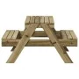 Children's picnic table impregnated pine wood 88x97x52 cm by , Garden tables - Ref: Foro24-832600, Price: 105,22 €, Discount: %