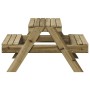 Mesa de pícnic para niños madera pino impregnada 88x97x52 cm de , Mesas de jardín - Ref: Foro24-832600, Precio: 106,63 €, Des...