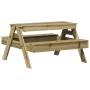 Mesa de pícnic para niños madera pino impregnada 88x97x52 cm de , Mesas de jardín - Ref: Foro24-832600, Precio: 106,63 €, Des...