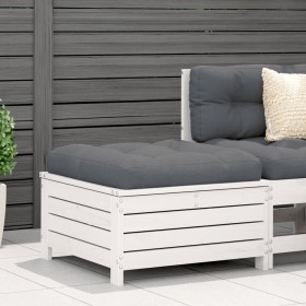 Garden stool with solid white pine wood cushion by , Outdoor sofas - Ref: Foro24-844927, Price: 120,10 €, Discount: %