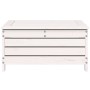 Taburete de jardín con cojín madera maciza de pino blanco de , Sofás de exterior - Ref: Foro24-844927, Precio: 120,04 €