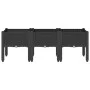 Planter with legs PP black 120x40x42 cm by , Pots and planters - Ref: Foro24-367898, Price: 90,13 €, Discount: %