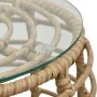 Gartentisch- und Stühle-Set, 3-teilig, eichenfarbenes synthetisches Rattan von vidaXL, Gartensets - Ref: Foro24-48583, Preis:...
