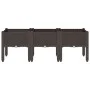 Planter with brown PP legs 120x40x42 cm by , Pots and planters - Ref: Foro24-367900, Price: 74,61 €, Discount: %