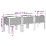 Pflanzgefäß mit braunen PP-Beinen 120x40x42 cm von , Töpfe und Pflanzgefäße - Ref: Foro24-367900, Preis: 74,57 €, Rabatt: %