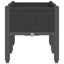 Planter with legs PP black 80x40x42 cm by , Pots and planters - Ref: Foro24-367893, Price: 61,49 €, Discount: %