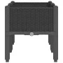 Planter with legs PP black 80x40x42 cm by , Pots and planters - Ref: Foro24-367893, Price: 60,28 €, Discount: %