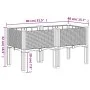 Planter with legs PP black 80x40x42 cm by , Pots and planters - Ref: Foro24-367893, Price: 60,28 €, Discount: %
