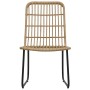 Garden table and chairs set 3 pieces oak-colored synthetic rattan by vidaXL, Garden sets - Ref: Foro24-48583, Price: 146,72 €...
