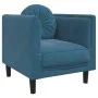Sessel mit blauem Samtkissen von , Sofas - Ref: Foro24-372630, Preis: 194,64 €, Rabatt: %