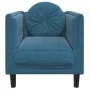 Sessel mit blauem Samtkissen von , Sofas - Ref: Foro24-372630, Preis: 194,64 €, Rabatt: %