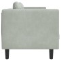 2 seater light gray velvet sofa with cushions by , Sofas - Ref: Foro24-372632, Price: 199,23 €, Discount: %