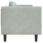 2 seater light gray velvet sofa with cushions by , Sofas - Ref: Foro24-372632, Price: 194,96 €, Discount: %