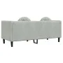 2 seater light gray velvet sofa with cushions by , Sofas - Ref: Foro24-372632, Price: 194,96 €, Discount: %