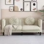 Cream velvet 2-seater sofa with cushions by , Sofas - Ref: Foro24-372639, Price: 241,00 €, Discount: %