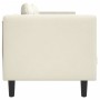 Cream velvet 2-seater sofa with cushions by , Sofas - Ref: Foro24-372639, Price: 244,34 €, Discount: %