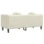 Cream velvet 2-seater sofa with cushions by , Sofas - Ref: Foro24-372639, Price: 241,00 €, Discount: %