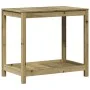 Plantation table with impregnated pine wood shelf 82.5x50x75cm by , Pot stands - Ref: Foro24-832401, Price: 77,54 €, Discount: %