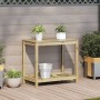 Plantation table with impregnated pine wood shelf 82.5x50x75cm by , Pot stands - Ref: Foro24-832401, Price: 78,50 €, Discount: %