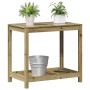 Plantation table with impregnated pine wood shelf 82.5x50x75cm by , Pot stands - Ref: Foro24-832401, Price: 78,50 €, Discount: %
