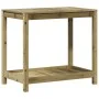 Plantation table with impregnated pine wood shelf 82.5x50x75cm by , Pot stands - Ref: Foro24-832401, Price: 77,54 €, Discount: %