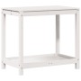 Pflanztisch mit Ablage aus weißem Kiefernholz, 82,5 x 50 x 75 cm von , Topfständer - Ref: Foro24-832398, Preis: 86,78 €, Raba...