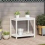 Planting table with white pine wood shelf 82.5x50x75 cm by , Pot stands - Ref: Foro24-832398, Price: 61,52 €, Discount: %