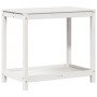 Pflanztisch mit Ablage aus weißem Kiefernholz, 82,5 x 50 x 75 cm von , Topfständer - Ref: Foro24-832398, Preis: 86,78 €, Raba...