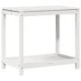 Planting table with white pine wood shelf 82.5x50x75 cm by , Pot stands - Ref: Foro24-832398, Price: 61,52 €, Discount: %