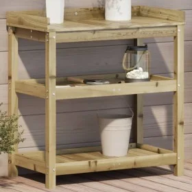 Plantation table with impregnated wood shelves 82.5x45x86.5 cm by , Pot stands - Ref: Foro24-832436, Price: 103,67 €, Discoun...