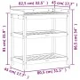 Plantation table with impregnated wood shelves 82.5x45x86.5 cm by , Pot stands - Ref: Foro24-832436, Price: 103,67 €, Discoun...