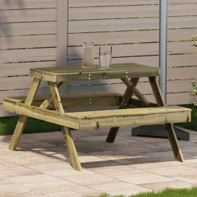 Picknicktisch aus imprägniertem Kiefernholz, 105 x 134 x 75 cm von , Gartentische - Ref: Foro24-832571, Preis: 142,70 €, Raba...