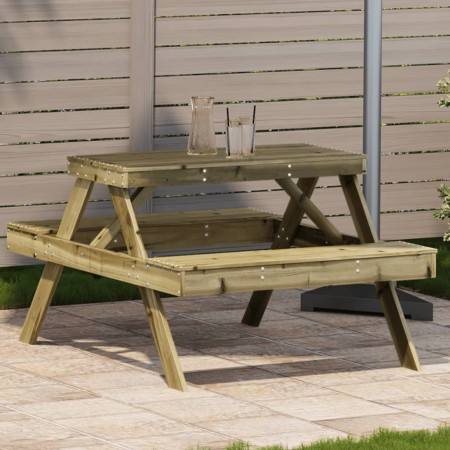 Impregnated pine wood picnic table 105x134x75 cm by , Garden tables - Ref: Foro24-832571, Price: 144,52 €, Discount: %