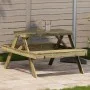 Impregnated pine wood picnic table 105x134x75 cm by , Garden tables - Ref: Foro24-832571, Price: 142,70 €, Discount: %