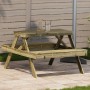 Picknicktisch aus imprägniertem Kiefernholz, 105 x 134 x 75 cm von , Gartentische - Ref: Foro24-832571, Preis: 144,52 €, Raba...