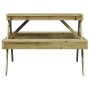Impregnated pine wood picnic table 105x134x75 cm by , Garden tables - Ref: Foro24-832571, Price: 144,52 €, Discount: %
